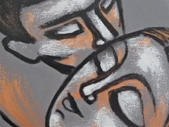 Lovers - The Portrait Of Love 3, Painting, Acrylic on Canvas
