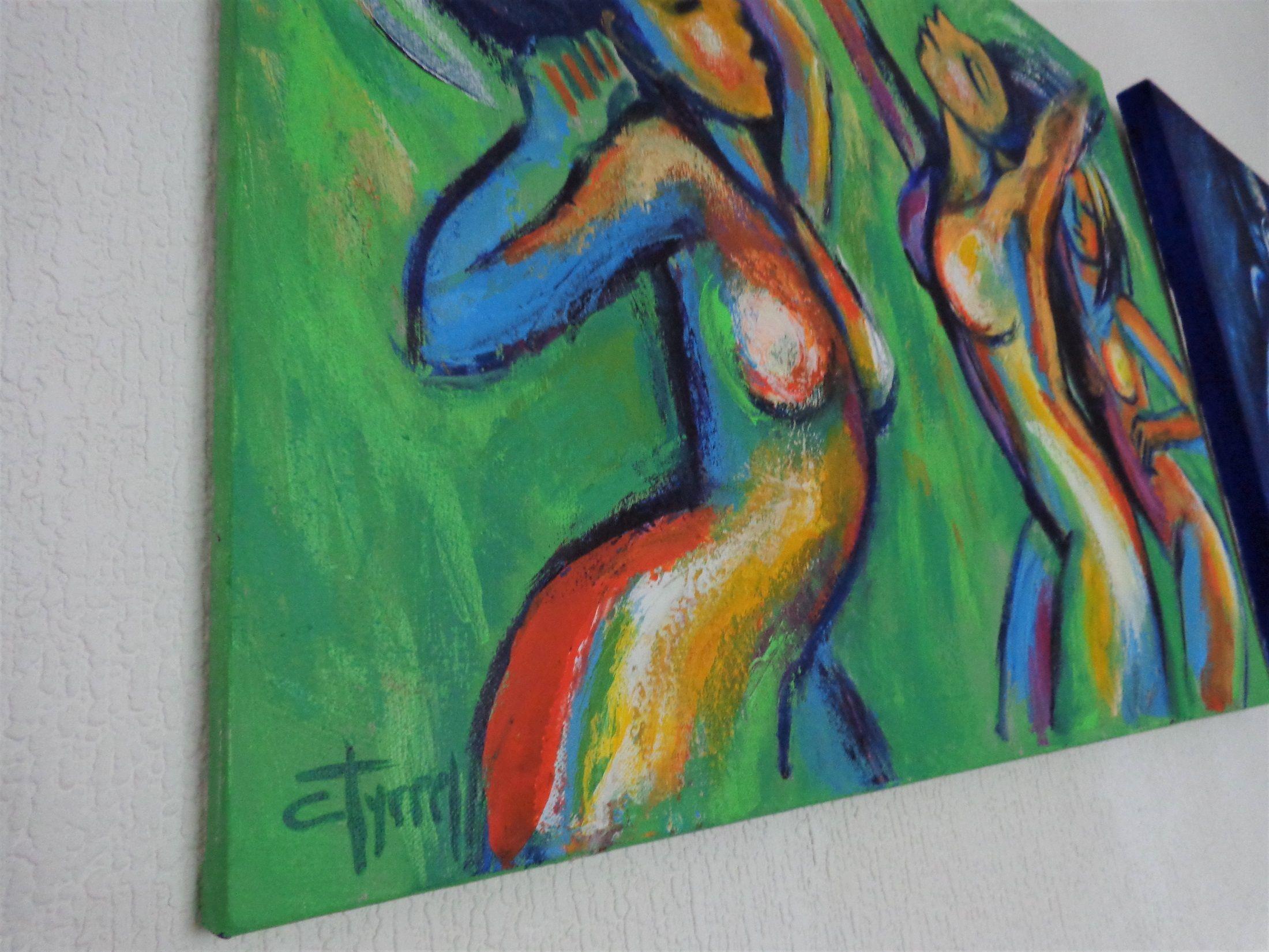 Dance, Colours and Nature 2, Painting, Acrylic on Canvas