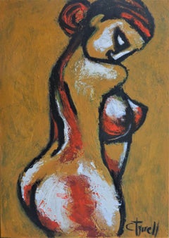 Earth Goddess - Triptych, Painting, Acrylic on Canvas