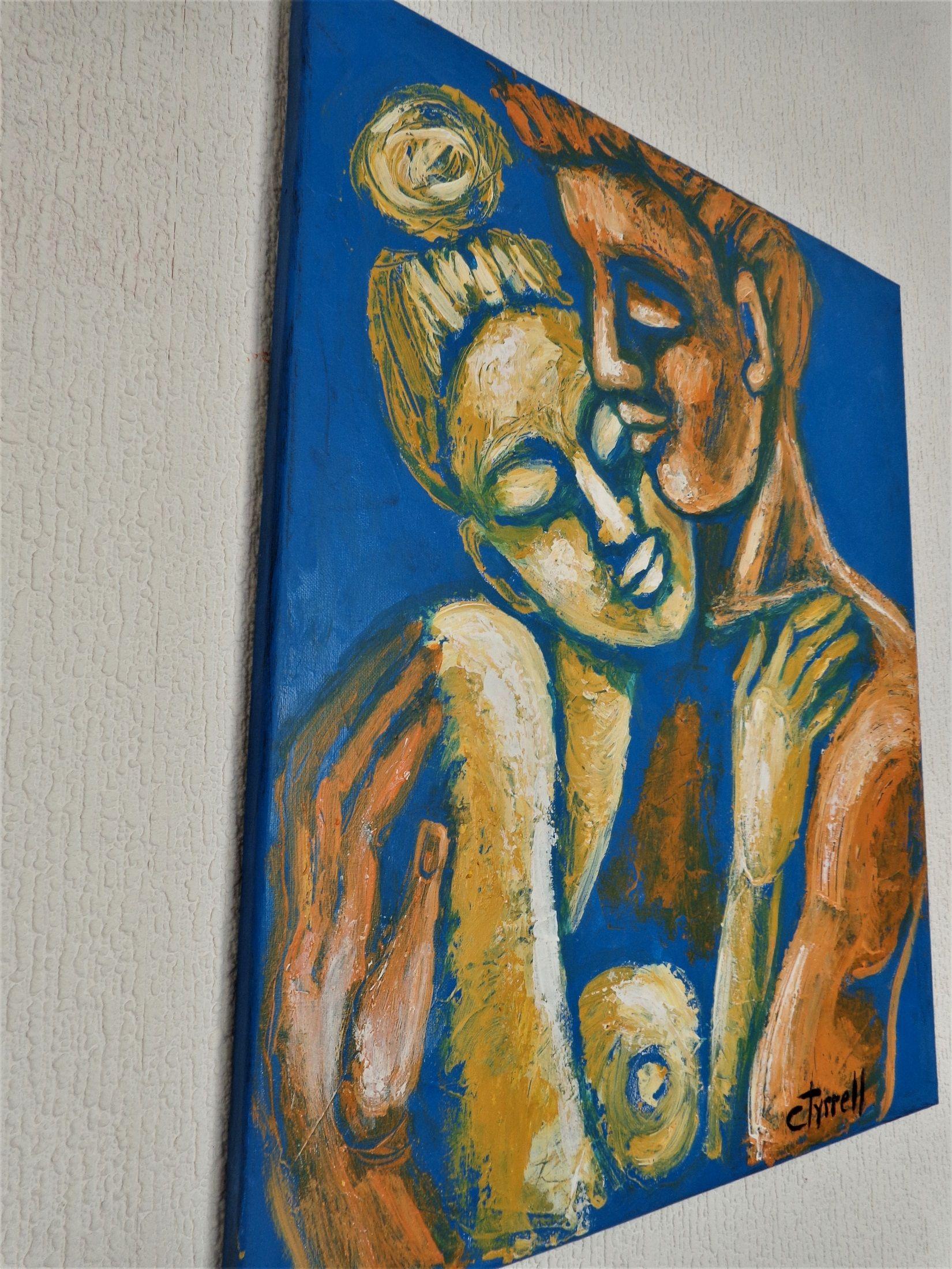 Lovers - I Am Yours, Painting, Acrylic on Canvas For Sale 3