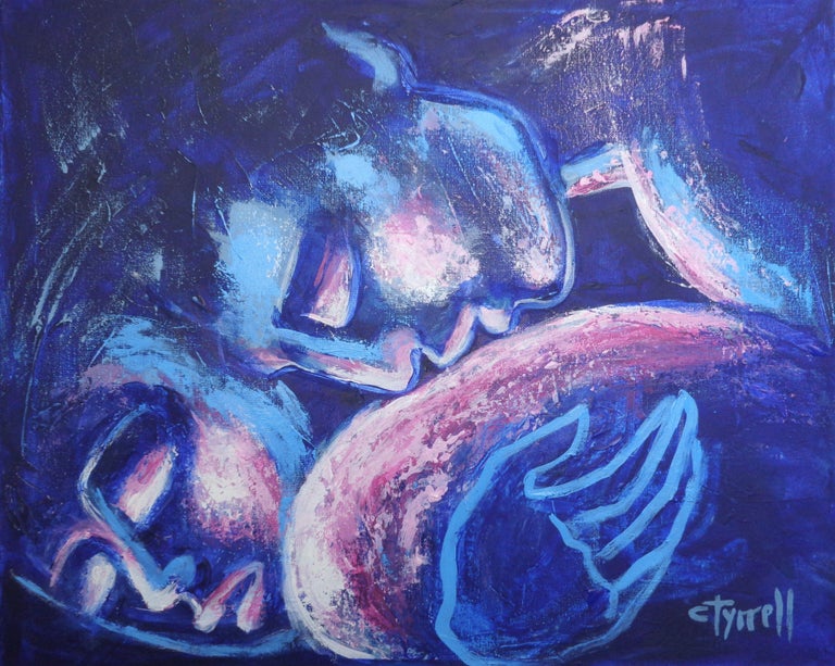 Carmen Tyrrell Lovers Love And Comfort 2, Painting, Acrylic on