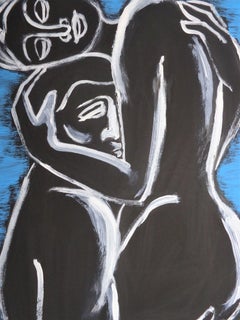 Lovers - Pure Love 4, Painting, Acrylic on Paper