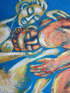 Lovers -You Are Mine, Painting, Acrylic on Canvas