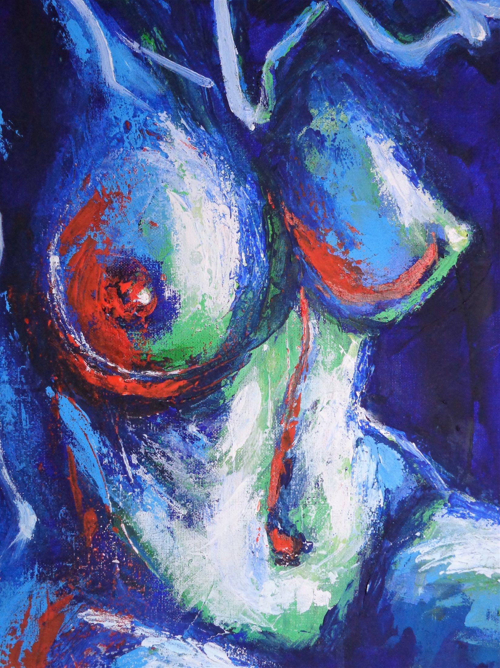 naked abstract painting
