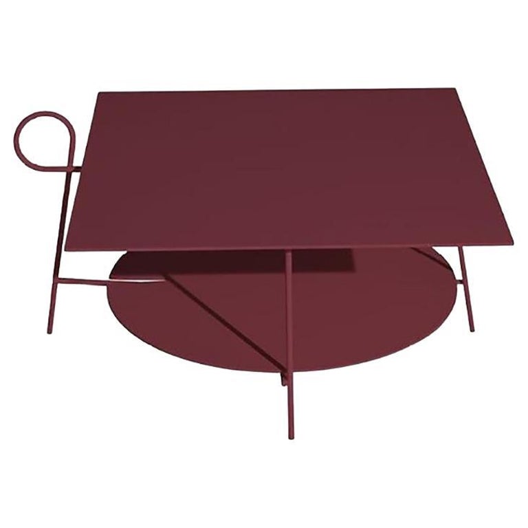 Carmina Coffee Table Square Burgundy by Driade For Sale at 1stDibs — free download