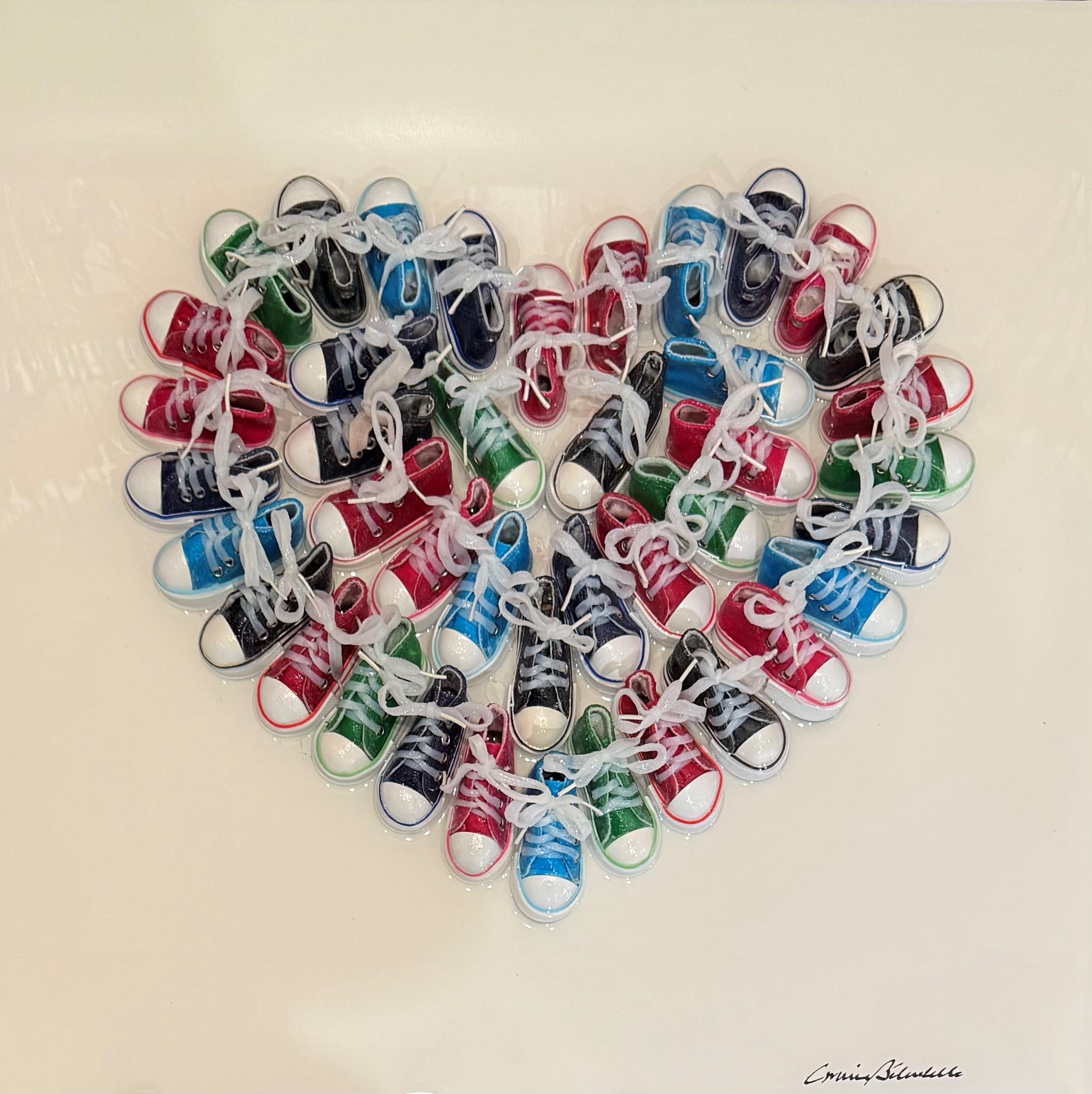 Scarpe da ginnastica colorate - Mixed Media Art di Carmine Bilardello