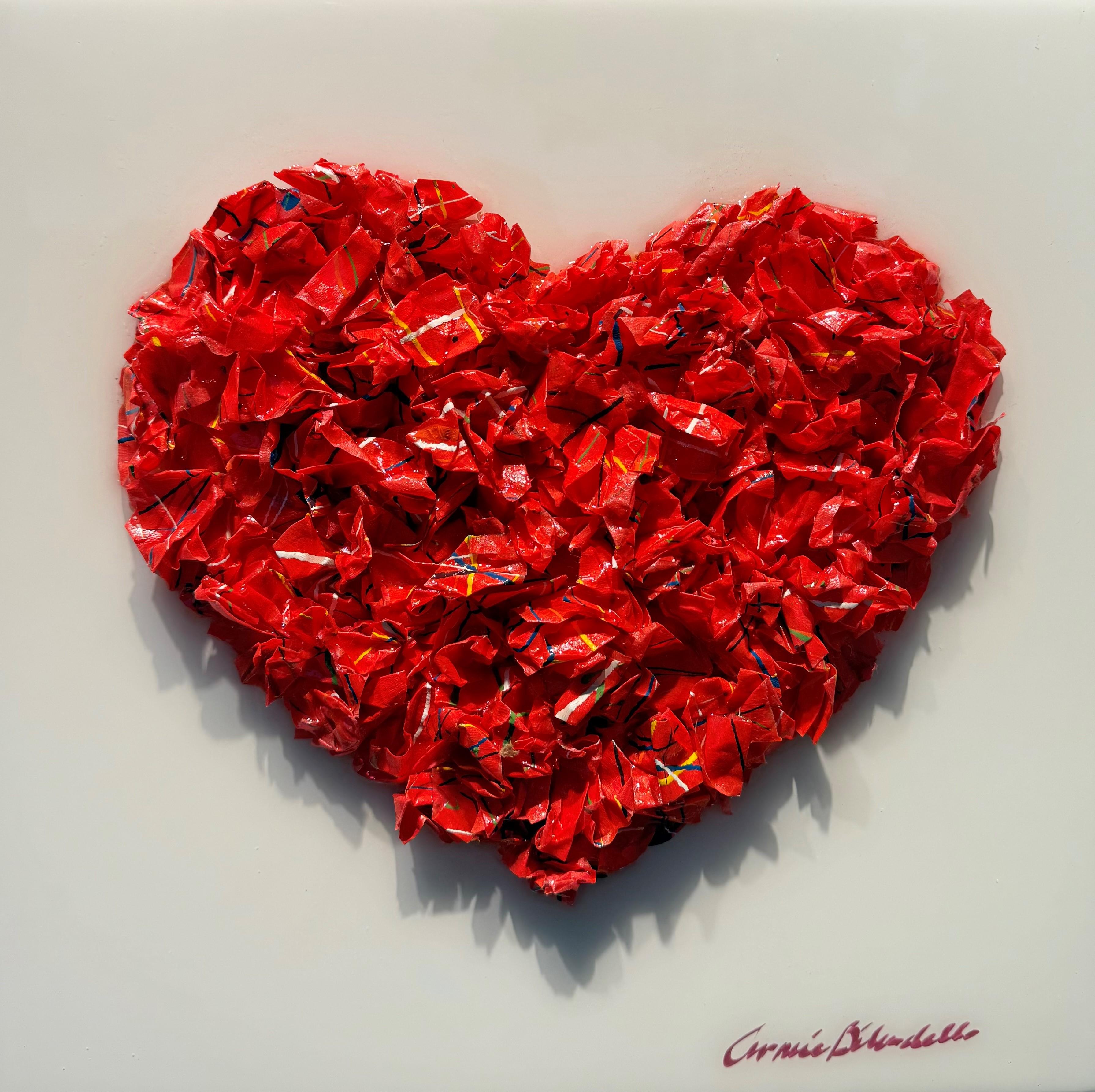 Nastro rosso 3 - Mixed Media Art di Carmine Bilardello