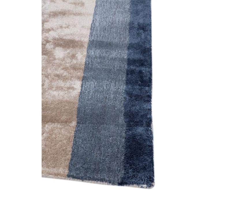 Modern Carmine Curlicue Antique White & Sea Mist Green 180x270 cm Hand Tufted Rug For Sale