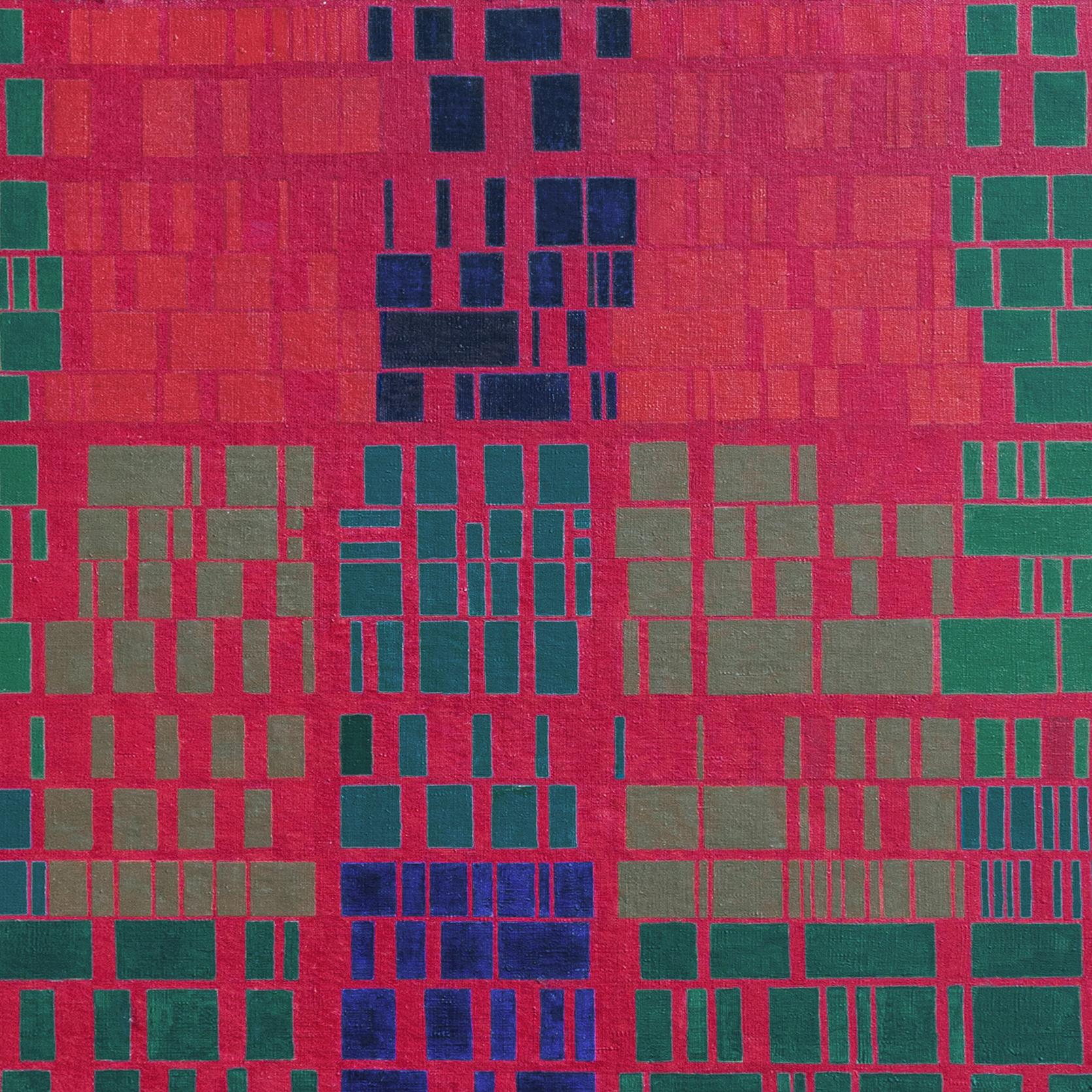 'Abstract in Red', Brasil, Biennale di São Paulo, MoMA Resende, New York, Chicago - Painting di Carmélio Rodrigues Cruz