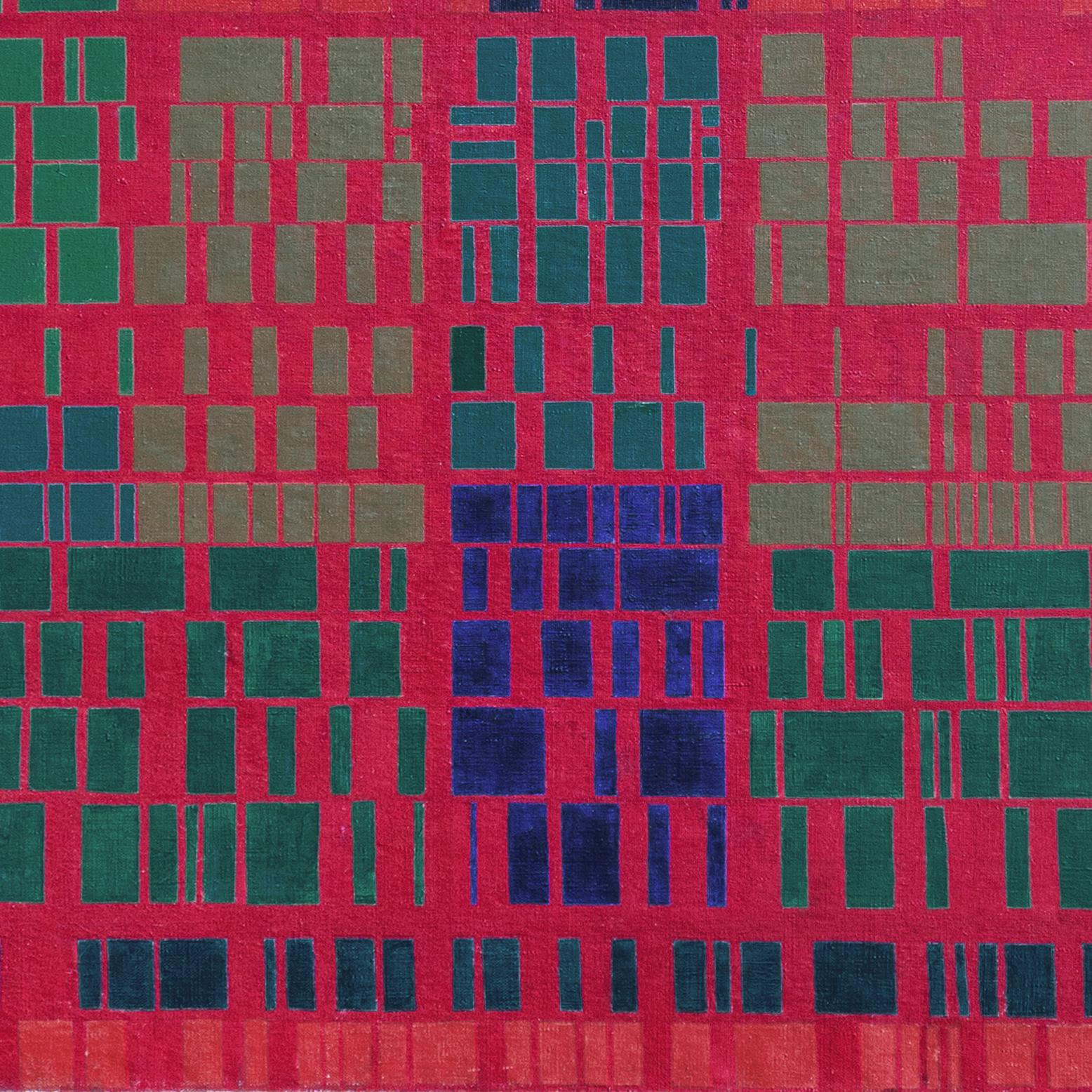 'Abstract in Red', Brasil, Biennale di São Paulo, MoMA Resende, New York, Chicago - Abstract Painting Rosa di Carmélio Rodrigues Cruz