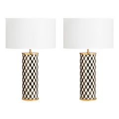 Carnaby Black and Grey Porcelain Table Lamp