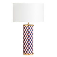 Carnaby Red and Blue Porcelain Table Lamp