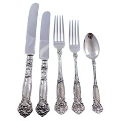 Servicio de Cubiertos de Plata de Ley Carnation by Wallace Juego de 8 Cena 41 piezas