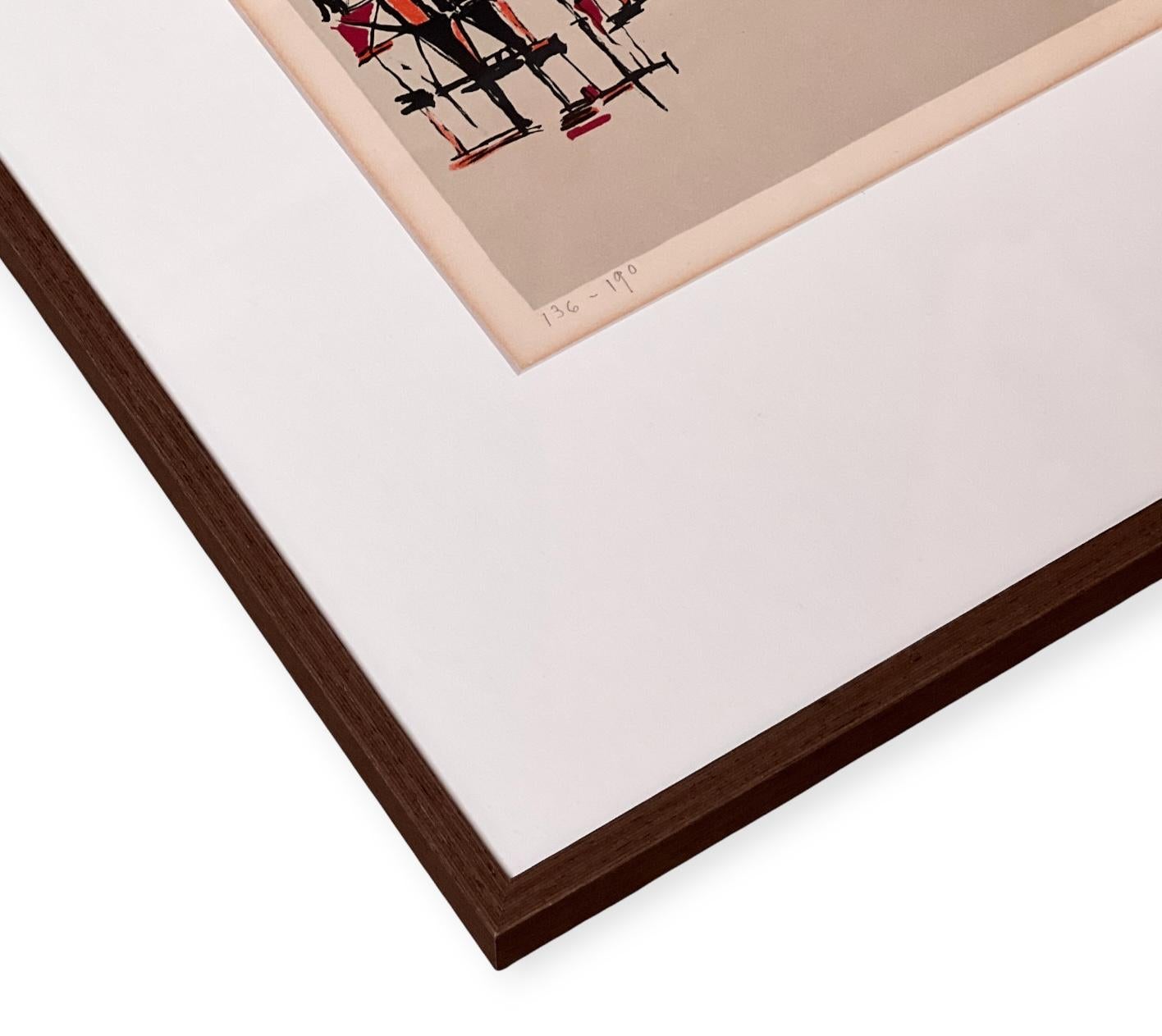 Litografía del Carnaval de Maria Elena Veiira Da Silva, 1978 en venta 1