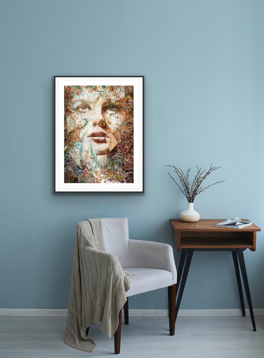Just Out Of Reach, Impresión de edición limitada, Arte figura, Mujer, Abstracto en venta 9