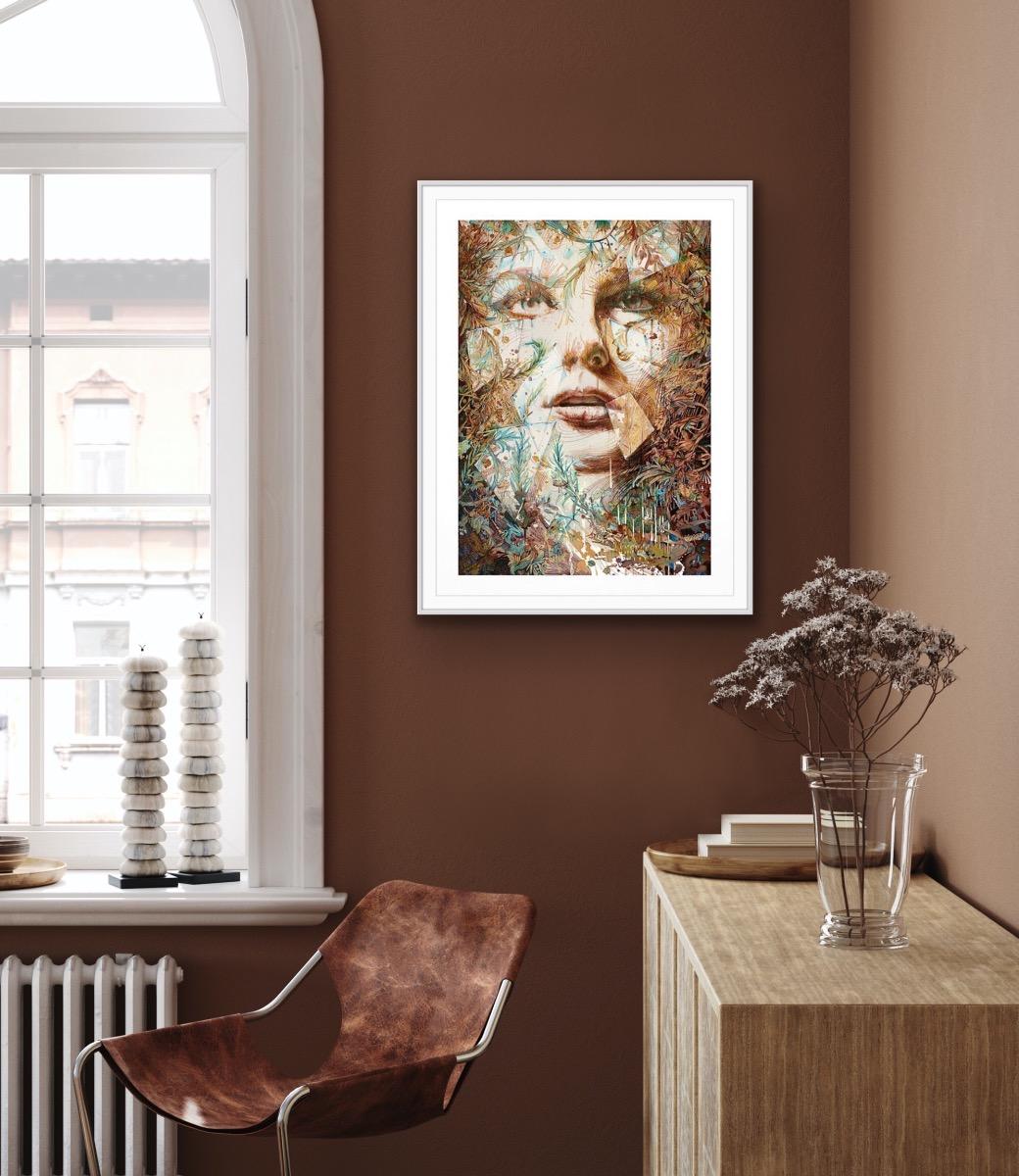 Just Out Of Reach, Impresión de edición limitada, Arte figura, Mujer, Abstracto en venta 10