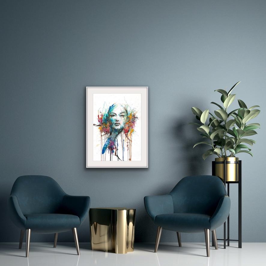 L'effetto farfalla, Carne Griffiths, Pittura originale, Floreale, Espressionista in vendita 5