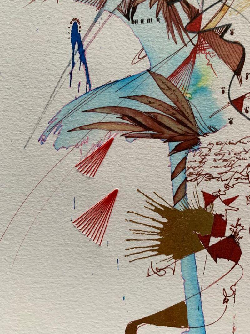 A Little Bit of Peace and Quiet, Opera d'arte figurativa, Stampa grafica di ritratto in vendita 1