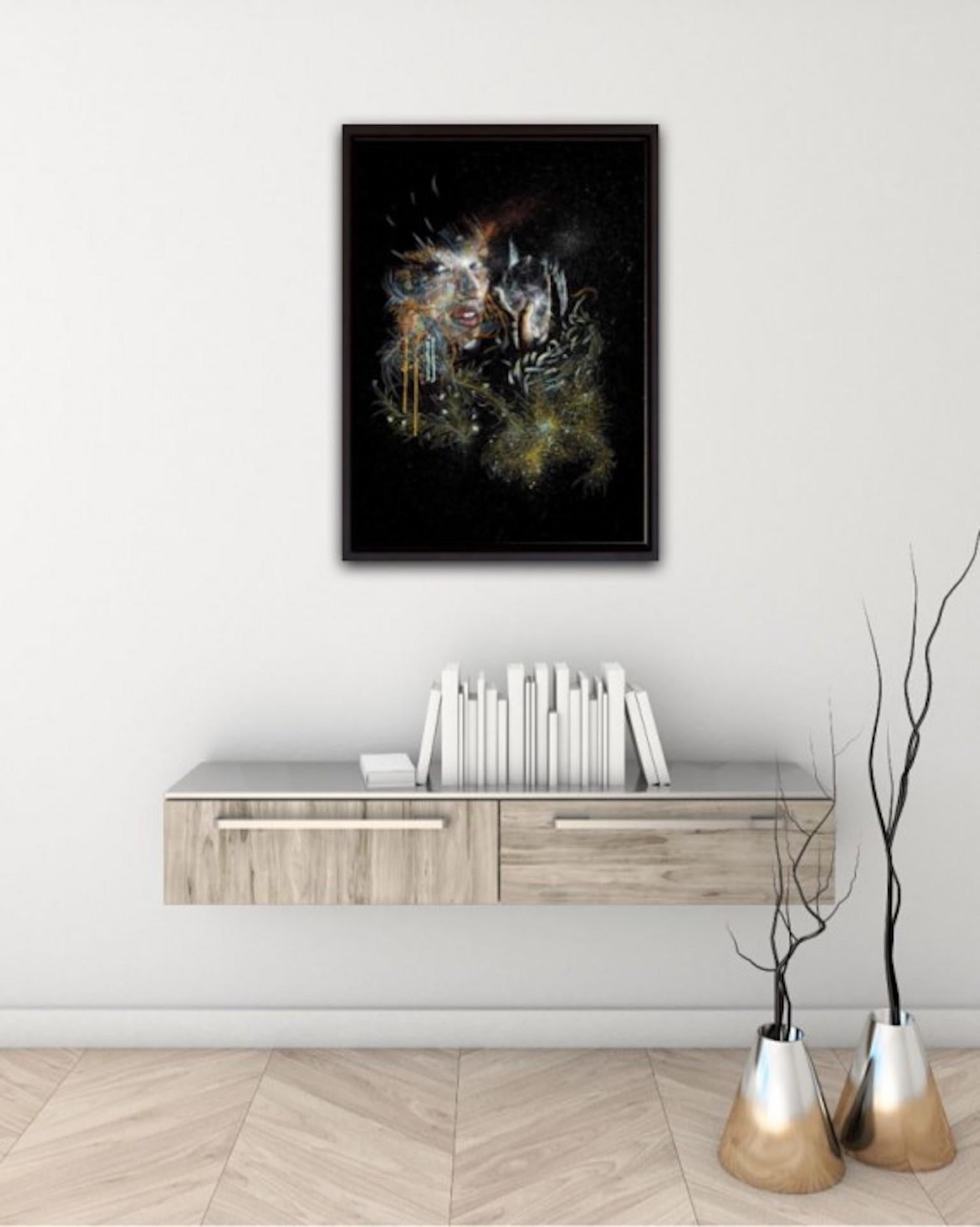 By The Night, Carne Griffiths, Stylised Art, Limited Edition Print For Sale 4