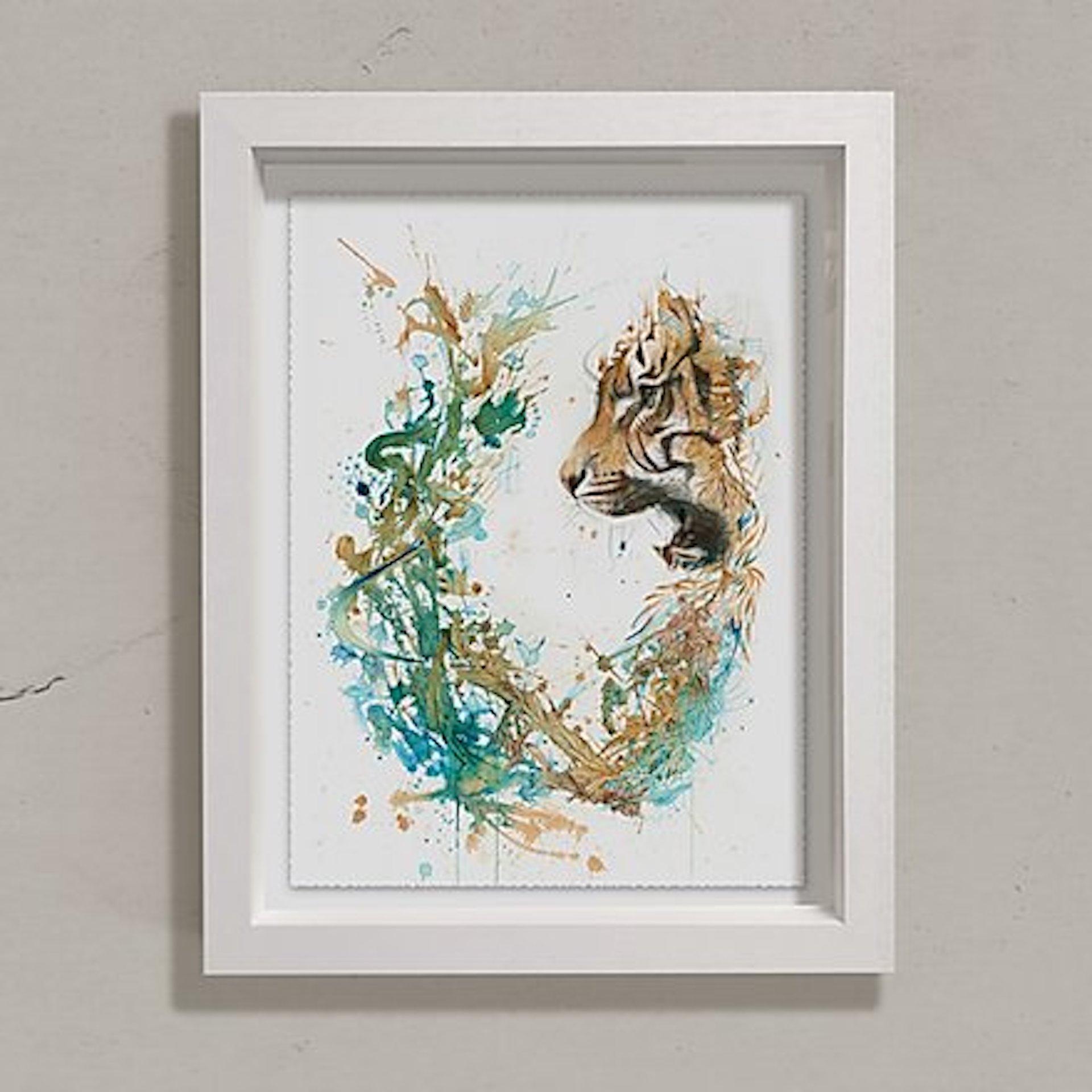 Carne Griffiths, The Tiger Encounter, Limited Edition Print, Tiger Art For Sale 7