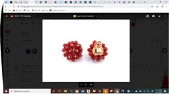 Carnelian 18kt Yellow Gold Bead Cluster Earrings