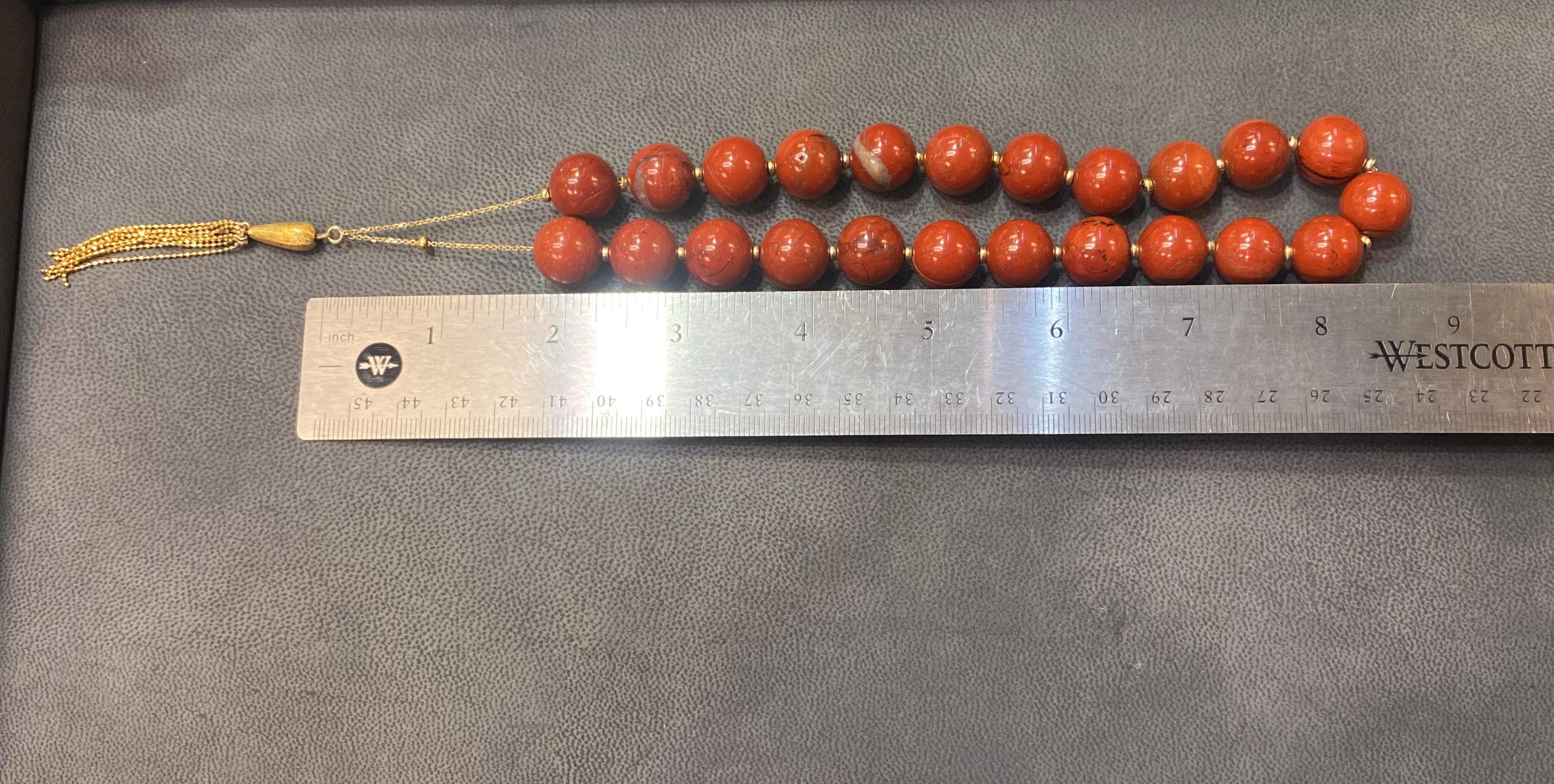 Donna Collana di perle di corniola in vendita