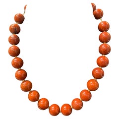 Collar de cuentas de cornalina