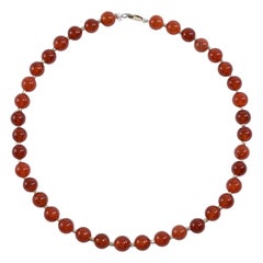 Carnelian Beaded Necklace