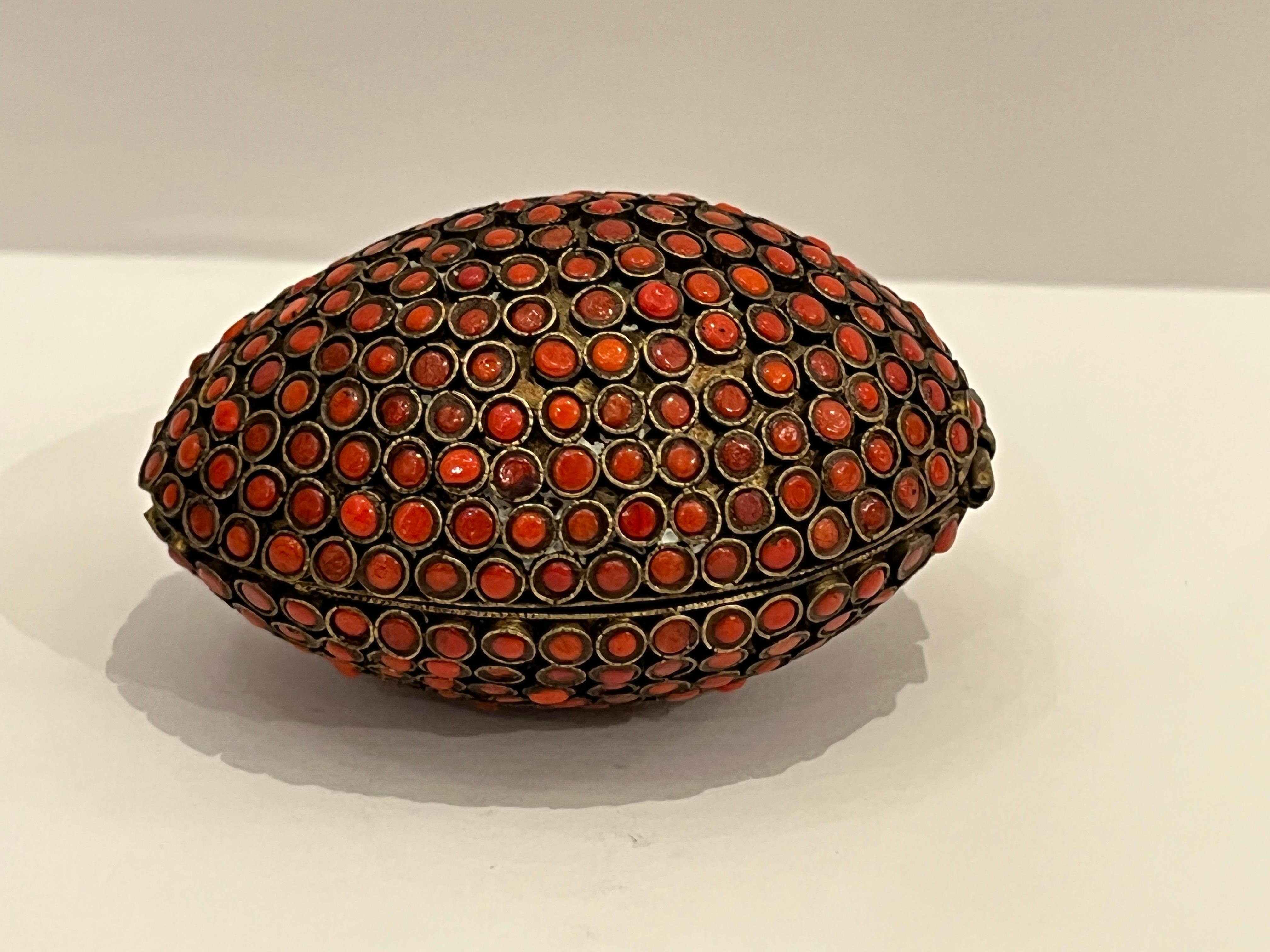 Bronze Carnelian Egg For Sale