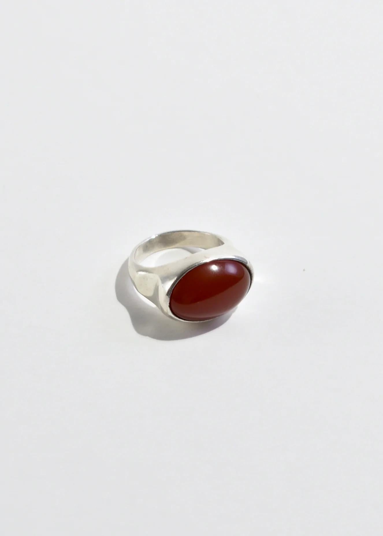 Statement-Ring aus Karneol im Zustand „Gut“ in Richmond, VA