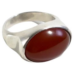 Carnelian Statement Ring