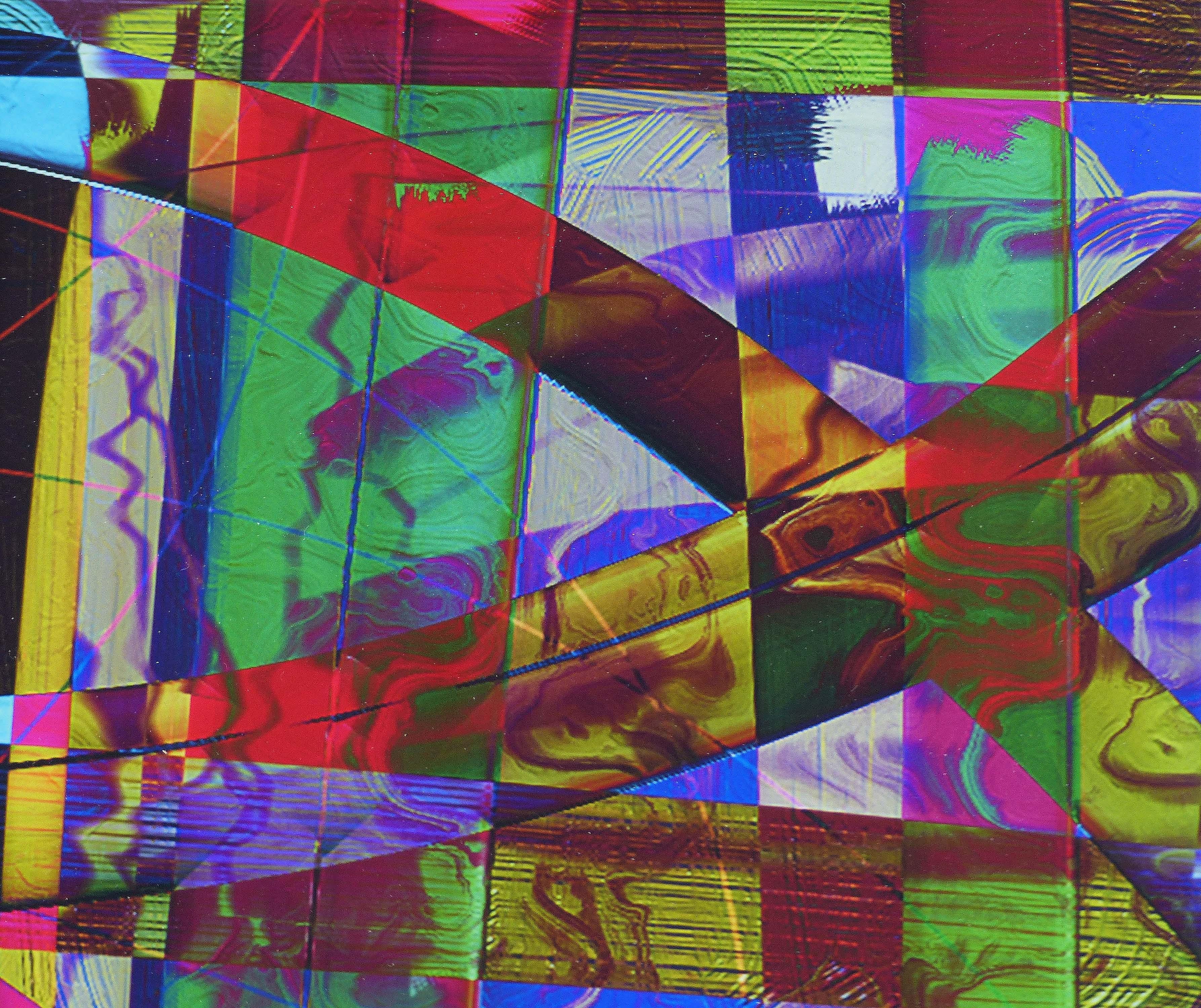 Impression numérique d'art d'archives abstraite « carnaval » de William P. Montgomery en vente 1