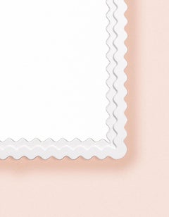 Carnival Chaos Rectangle Mirror in Authentic Pink
