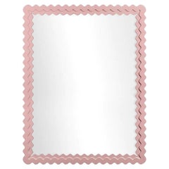 Carnival Chaos Rectangle Mirror in Authentic Pink