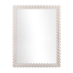 Carnival Chaos Rectangle Mirror in Frosted Petal