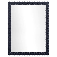 Carnival Chaos Rectangle Mirror in Hale Navy