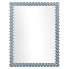 Carnival Chaos Rectangle Mirror in Parma Gray