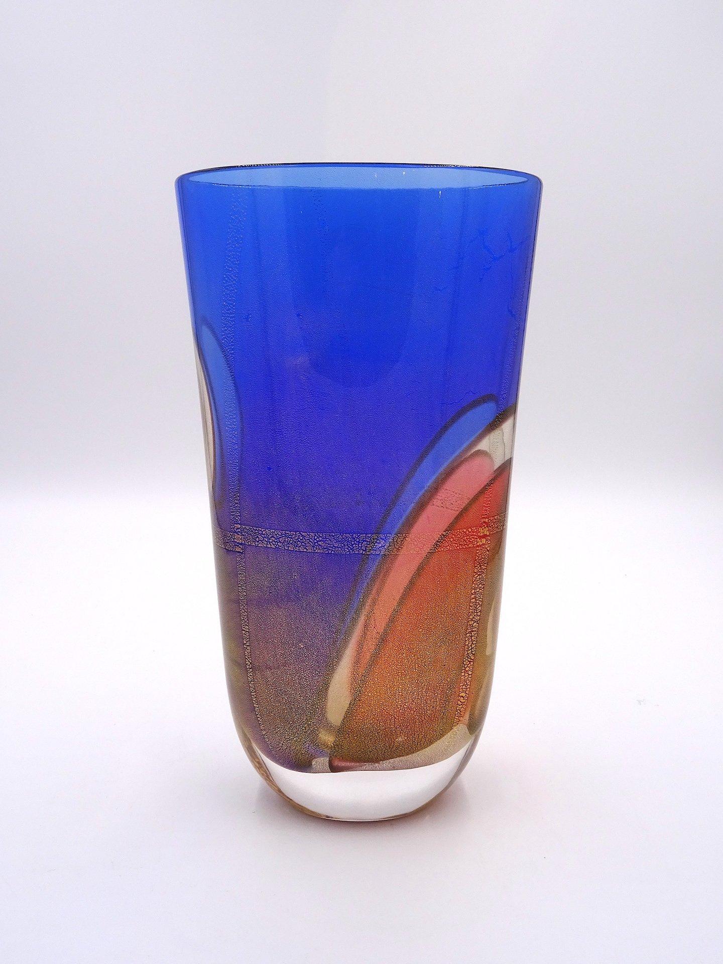 Vase aus Muranoglas der Karnevals-Kollektion von Archimede Seguso für Seguso, 1980er Jahre im Angebot 5