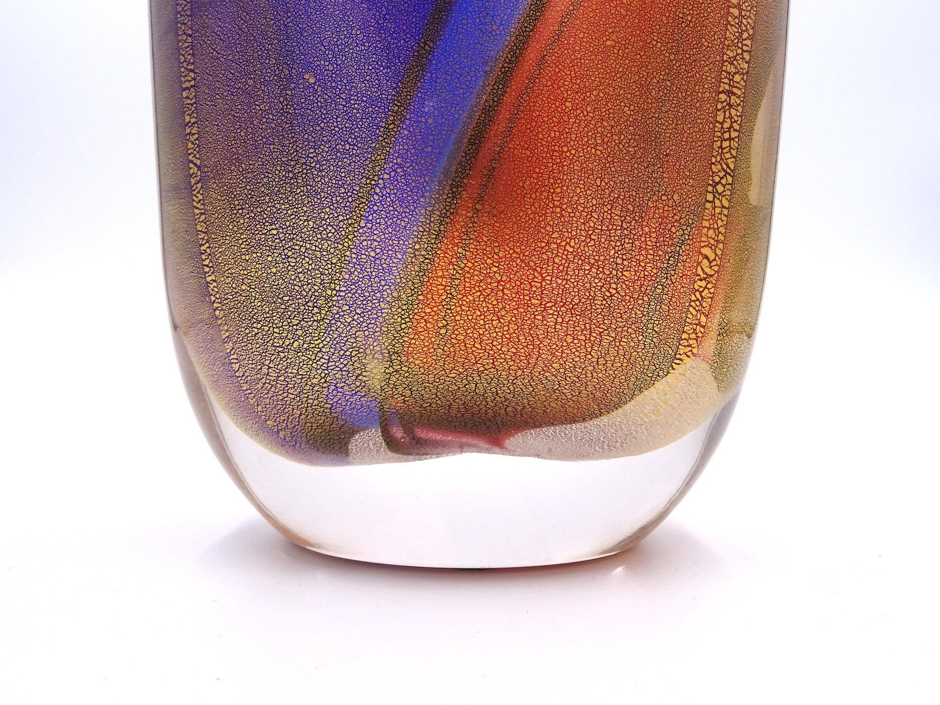 Vase aus Muranoglas der Karnevals-Kollektion von Archimede Seguso für Seguso, 1980er Jahre im Angebot 1