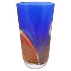 Vase en verre de Murano de la collection Carnival d'Archimede Seguso pour Seguso, années 1980