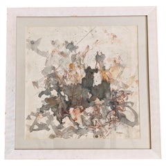 «Composición de carnaval», acuarela y tinta sobre papel, de Tomislav Spasic, Yugoslavia
