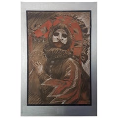 Carnival Figure by Colin Frooms in Pastel