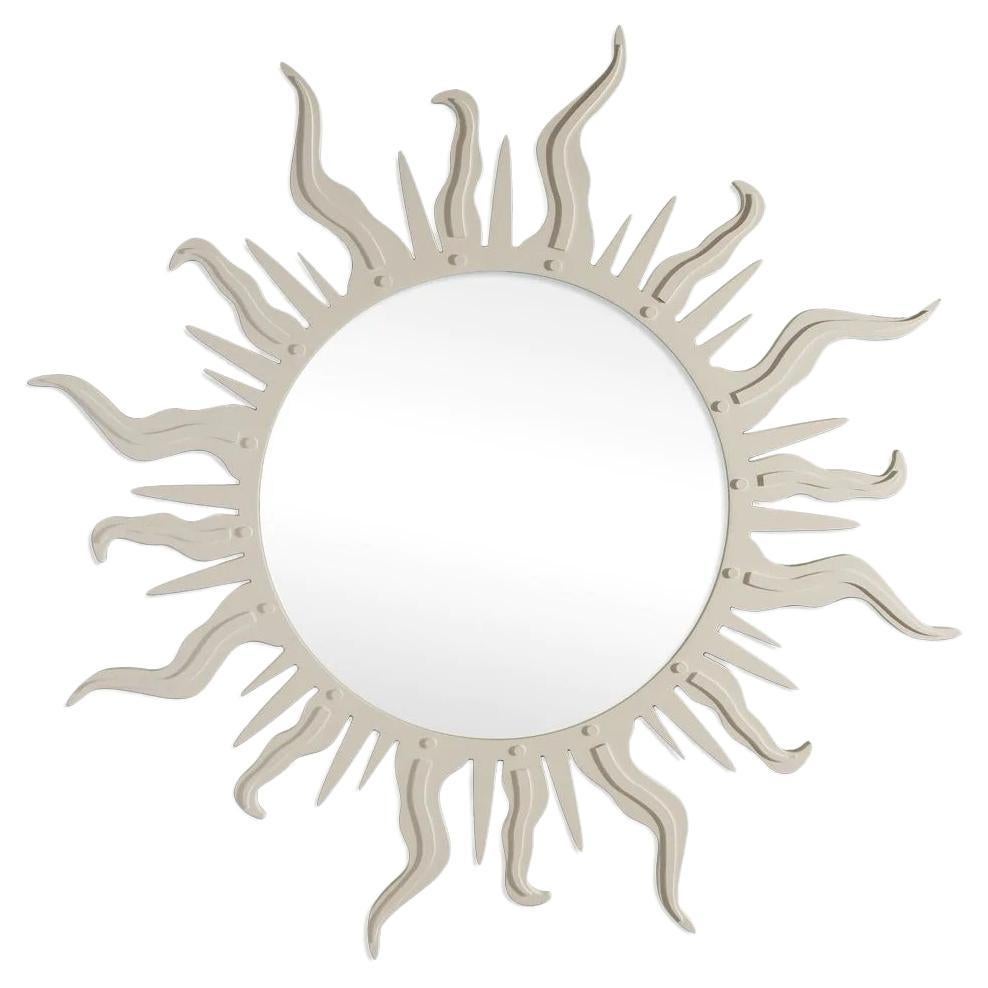 Carnival Zulu Circle Mirror in Delaware Putty For Sale at 1stDibs