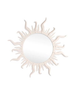 Carnival Flambeau Circle Mirror in Frosted Petal