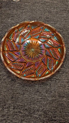 Carnival Glass Decanter Set