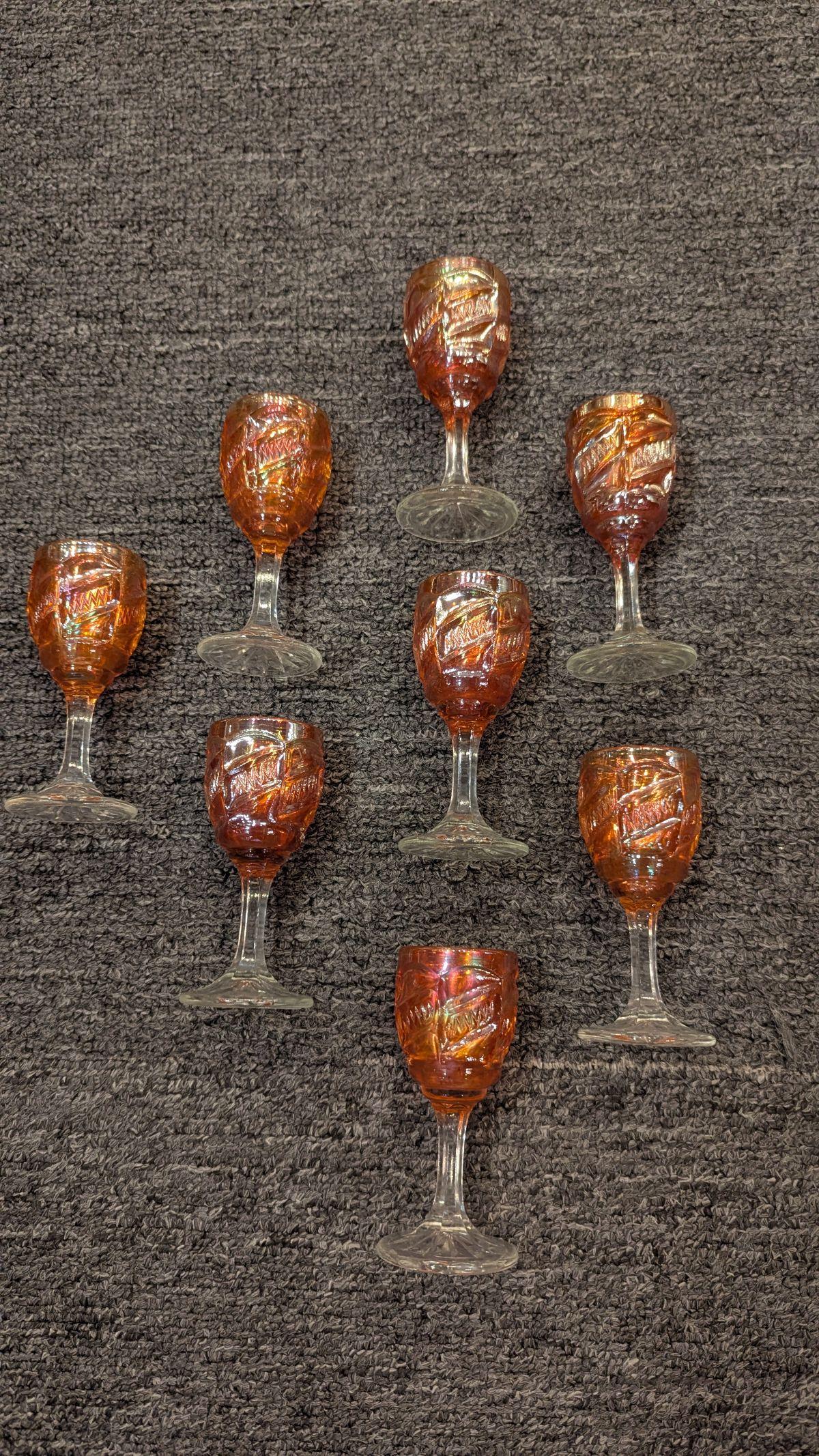 Karneval Glas Dekanter Set (Glaskunst) im Angebot