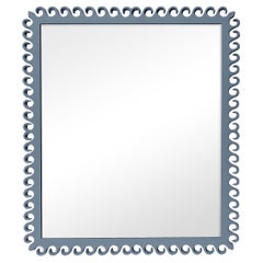 Carnival Gras Rectangle Mirror in Bachelor Blue