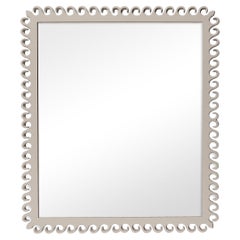 Carnival Gras Rectangle Mirror in Elephant's Breath