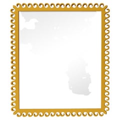 Carnival Gras Rectangle Mirror in Gold Leaf