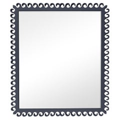 Carnival Gras Rectangle Mirror in Hale Navy
